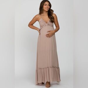 Pinkblush Taupe Maxi Dress